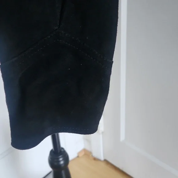 VERA PELLE VINTAGE SUEDE LEATHER CROPPED JACKET SIZE 42=10 usa - Picture 10 of 12